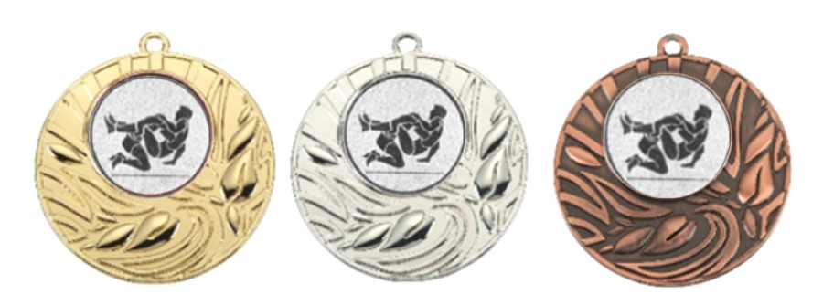 D 82 Medaille Goud-Zilver-Brons compleet OP=OP!!